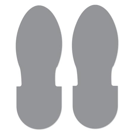 Ergomat 9.5inx3.5in DuraStripe Xtreme Boot Steps Grey, 30PK DSX-BOOT9.5-GY-KIT